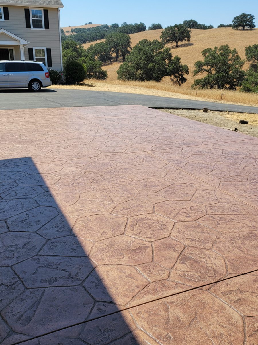 Exposed Aggregate Concrete completed by Allied Concrete Solutions in Torrance, CA